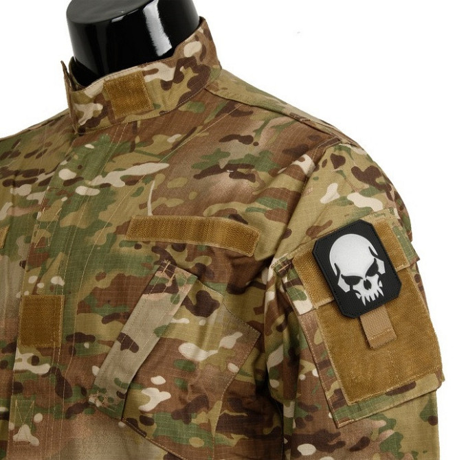 Шеврон 3D PVC на липучке Mil-Tec 16832102 “Skull