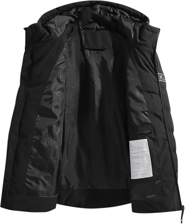 Куртка-парка з підігрівом 15 зон, Softshell, 3 режими, USB, чорна, вітрозахисна, з капюшоном, унісекс Київ