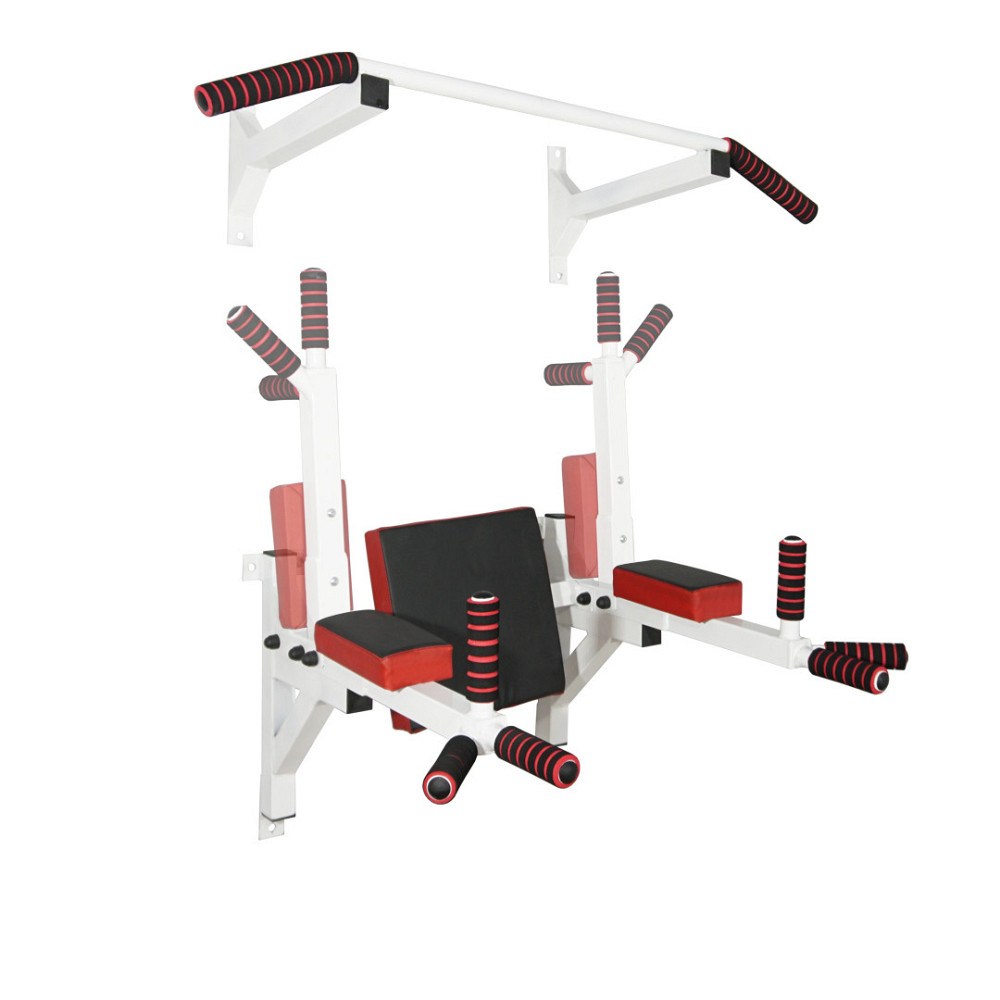 Турнік бруси прес стаціонарний 3 в 1 KZ-559 Спортивні стінки та турніки для дому Білий Київ - фото 1