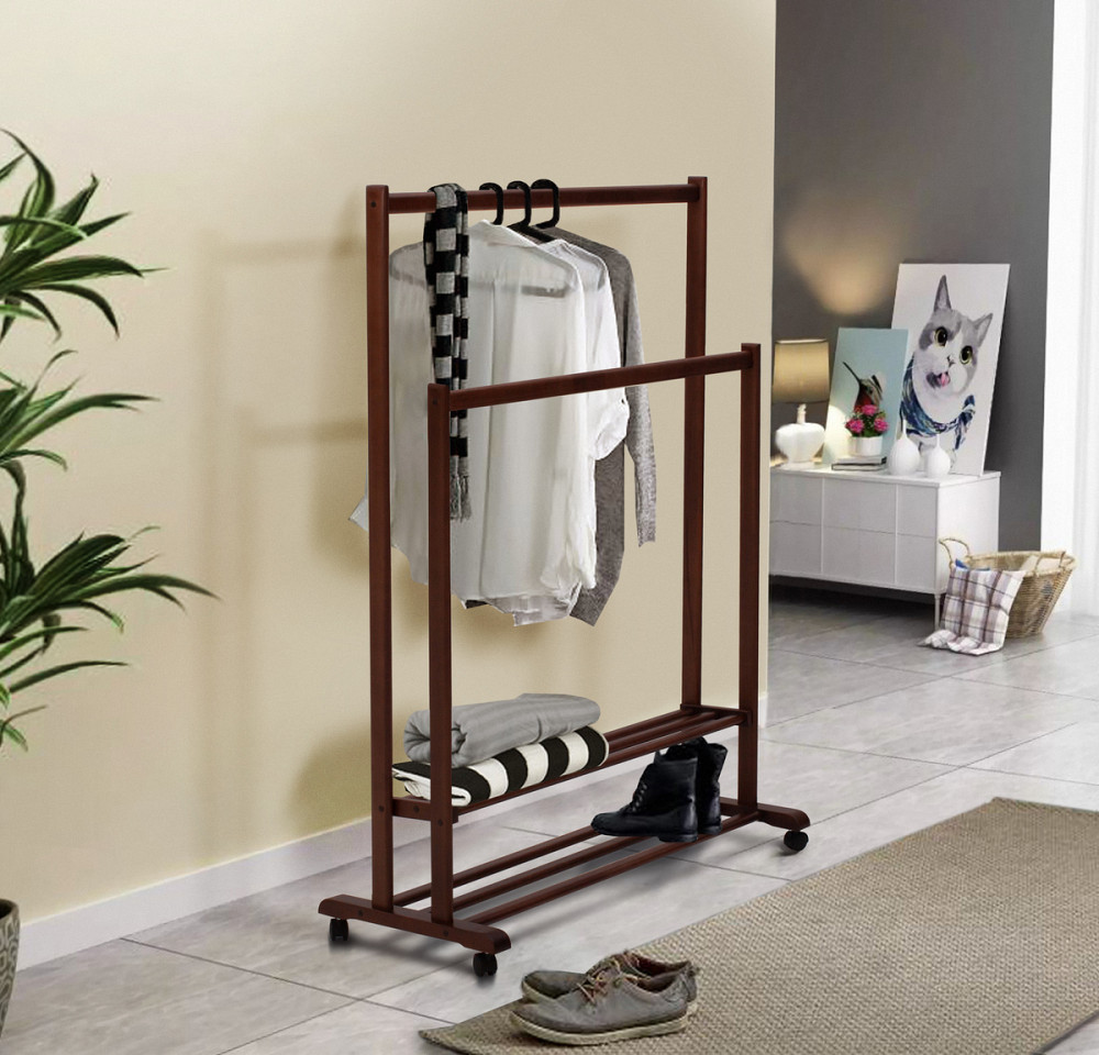 Плечики Спліт підлогові подвійні, горіх Київ - фото 1