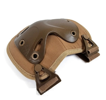 Тактичний комплект Наколінники + налокотники з міцного пластику FH 77 (Коричневий) Вінниця - фото 9