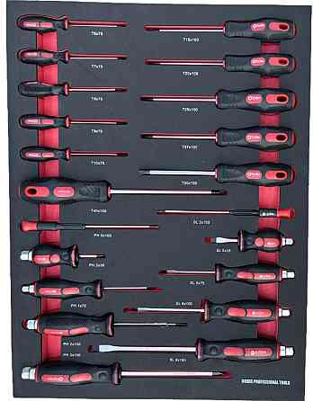 BX-015 Сервісна Шафа з Інструментами 356 Елементів, 7 Ящиків, Металева, Комплект для Майстерні Одеса