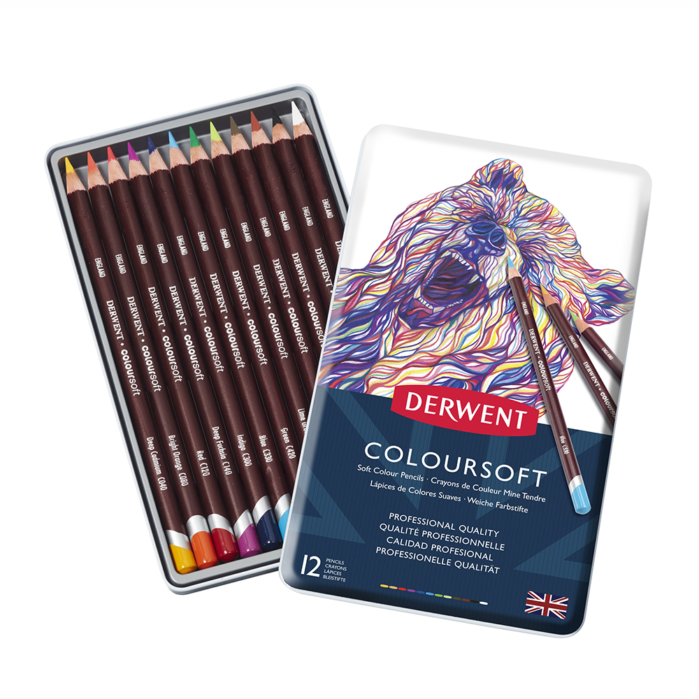 Кольорові олівці Coloursoft 12кол Derwent Київ - фото 4