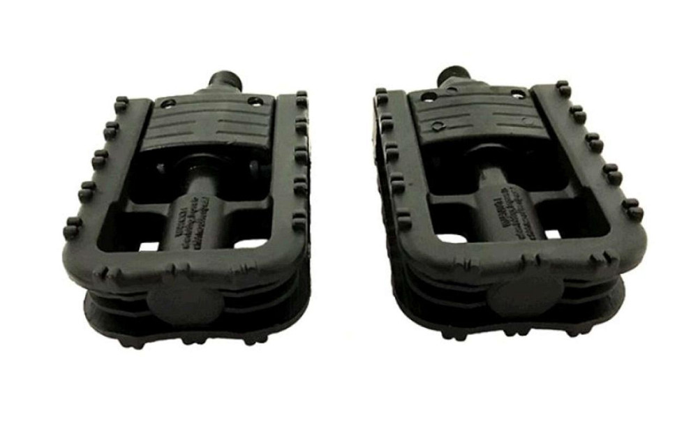 Велосипедні педалі (з катафотами, пластик, чорні, складні) (HD-2) KL Мукачево - фото 1