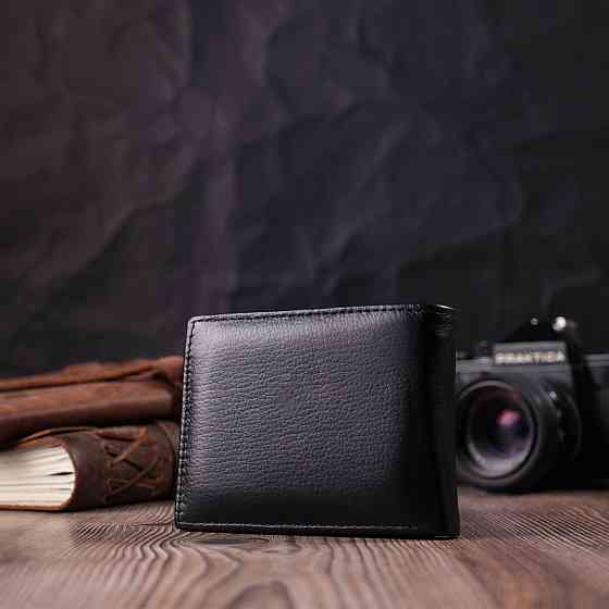 Мужской кошелек-зажим из натуральной кожи ST Leather 22460 Черный Киев