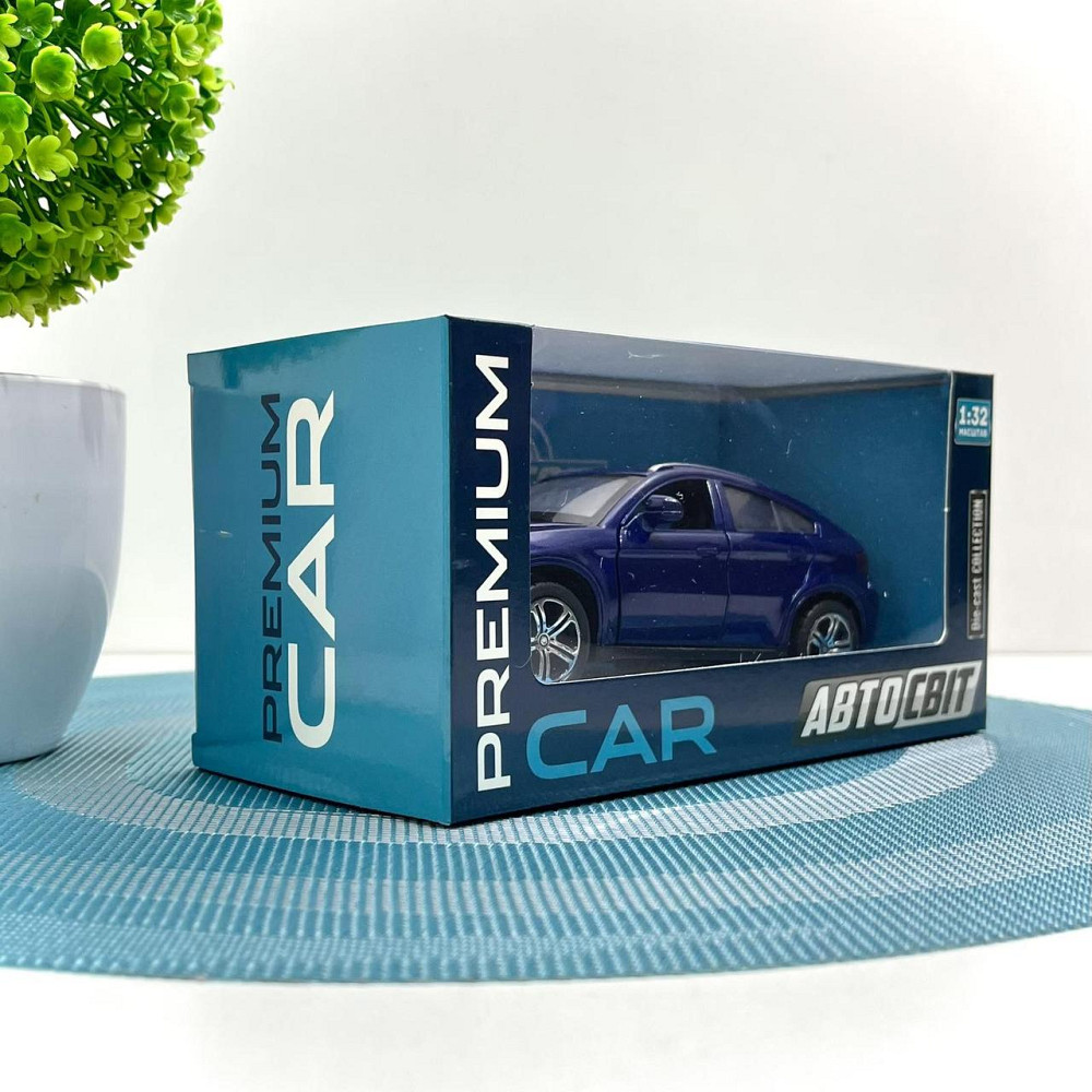 Машина джип Автосвіт BMW x6 металева інерційна 14см Синя (AP-1759) Чернігів - фото 4