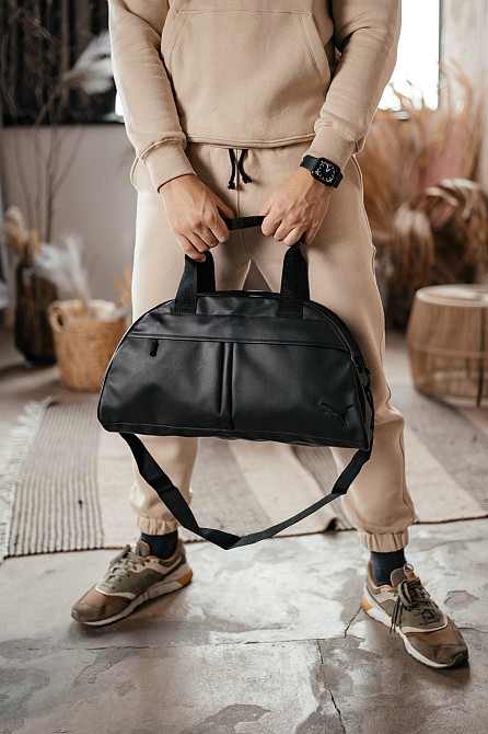 Спортивна сумка Nike для тренувань і фітнесу, Дорожня чорна сумка з плечовим ременемMasterSem Київ - фото 4