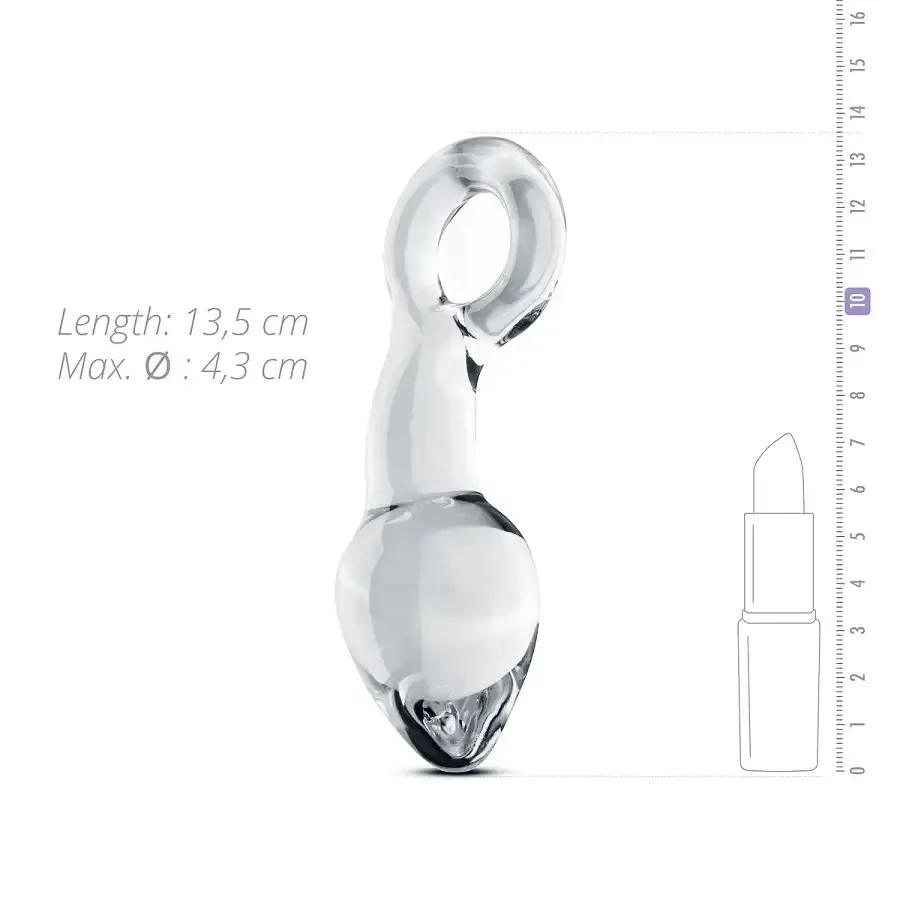 Скляний стимулятор простати Gildo Glass Prostate Plug No. 13 Львів - фото 3