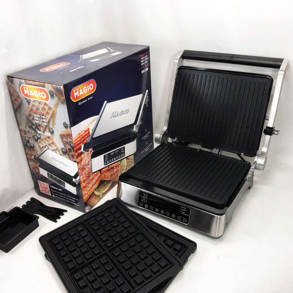 Притискний домашній гриль, Електрогриль для стейків притискний гриль, Бутербродниця професійна CF-98 Львів - фото 20