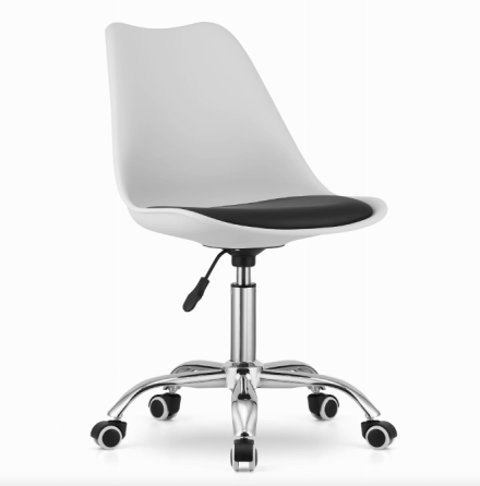 Офісне крісло Leobert Alba біло-чорний Київ