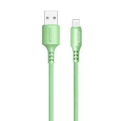 Дата кабель USB 2.0 AM to Lightning 1.0m soft silicone green ColorWay (CW-CBUL042-GR) Винница