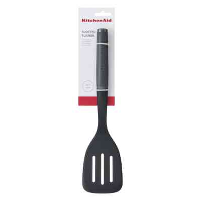 Лопатка кухонна KitchenAid Coreline з прорізами, 34,3 см, сірий (KAS002OHCGG) Вінниця
