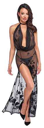 Черное платье Noir dress long XL Sex Aura Киев