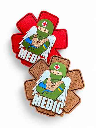 Патч / шеврон «Medic» червоний Київ