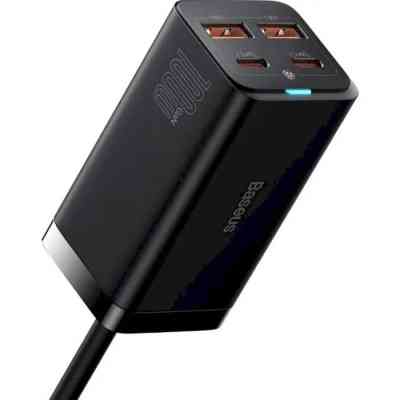 Зарядний пристрій Baseus 2xUSB-C 100W + 2xUSB GaN black (CCGP000101) Вінниця