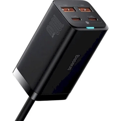 Зарядний пристрій Baseus 2xUSB-C 100W + 2xUSB GaN black (CCGP000101) Вінниця - фото 2