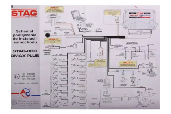 Электроника ГБО 6 цил. Stag 6 Qmax Basic LED-300 без ДТР (разъемы Valtek) Винница