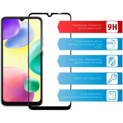 Стекло защитное ACCLAB Full Glue Xiaomi Redmi 10A (1283126537783) Винница
