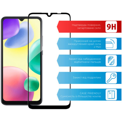 Стекло защитное ACCLAB Full Glue Xiaomi Redmi 10A (1283126537783) Винница - изображение 3