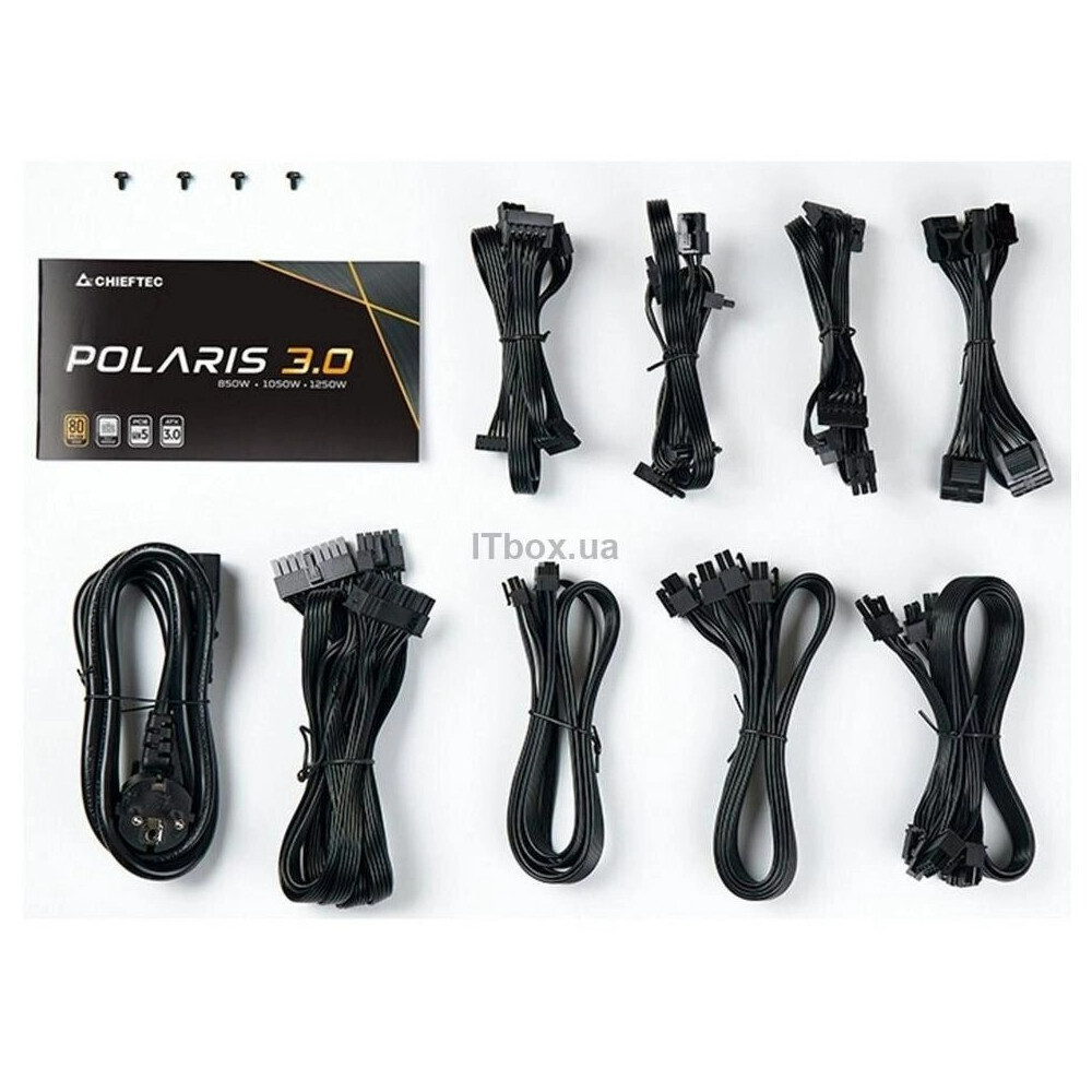 Блок живлення Chieftec Polaris 3.0 PPS-1250FC-A3 1250W ( Чорний ) Харків - фото 3