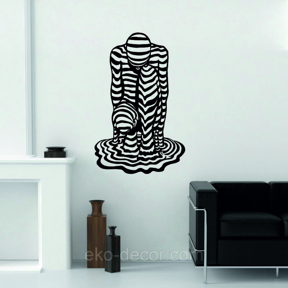 Декоративное настенное Панно «Человек» Декор на стену Чорний, 110*70 см Киев - изображение 1