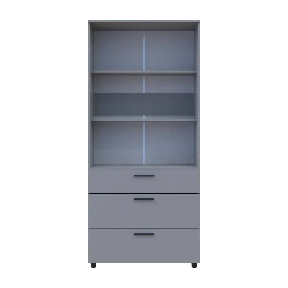 Шафа для одягу Doros Торн Сірий 2 ДСП/3Ш (полиці) 90х51.6х200 (DRS-012024) Дніпро - фото 4