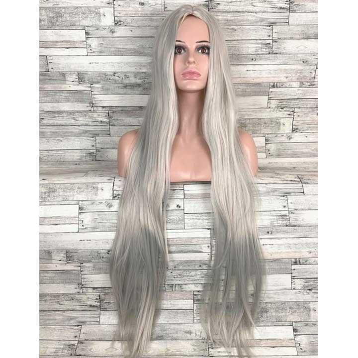 Перука рівна аніме 100 см без чубчика "Попільний" Вінниця - фото 1