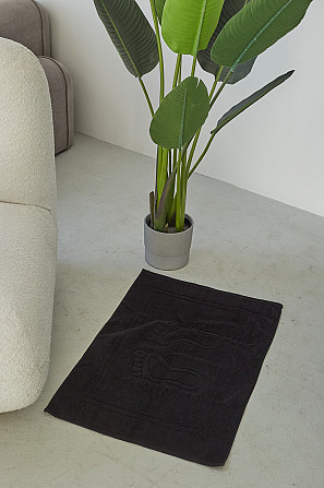 Махровий рушник Ideal Textile для ніг 50х70 килимок чорний 700 г/м2 (56860780) Чернівці - фото 3