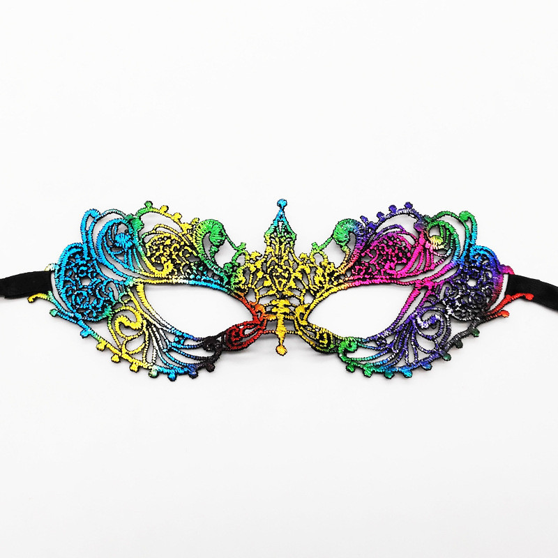 Маска для вечірок на зав`язках one size різнобарвний Київ - фото 1