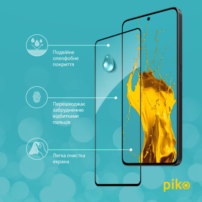 Скло захисне Piko Full Glue Xiaomi Redmi Note 13 5G Black (1283126583988) Вінниця - фото 4