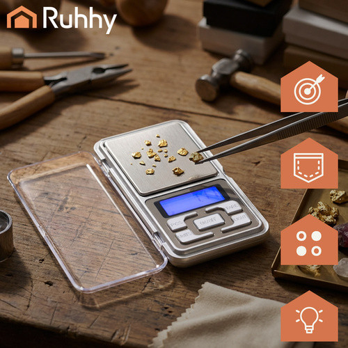Електронні кишенькові ваги до 200 г, точність до 0,01 Ruhhy (26092) Нововолинськ - фото 9