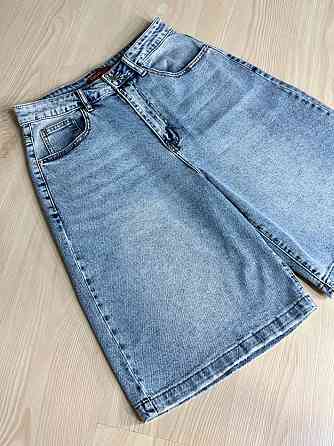 Шорты женские джинсовые Vanver 2050 бермуды стрейчевые большие размеры голубые, голубой, 33, 33, 88 см, 120 см Киев