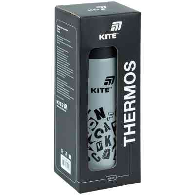Термос Kite 500 мл, сірий (K25-1222-2) Вінниця