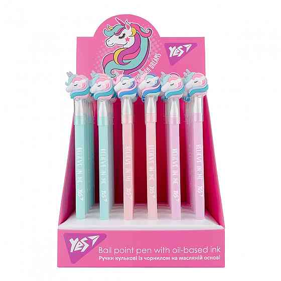 Ручка олійна "Yes" Unicorn dreams 0,7 мм. синя, 412012, шт Київ
