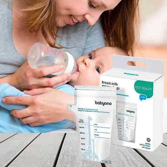Пакети для зберігання грудного молока Natural Nursing 30 шт. по 180 мл Baby Ono Білий Кривий Ріг