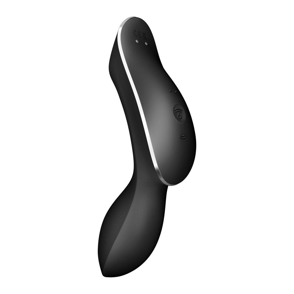 Вакуумный стимулятор с вибрацией Satisfyer Curvy Trinity 2 Black Sex Aura Киев - изображение 6