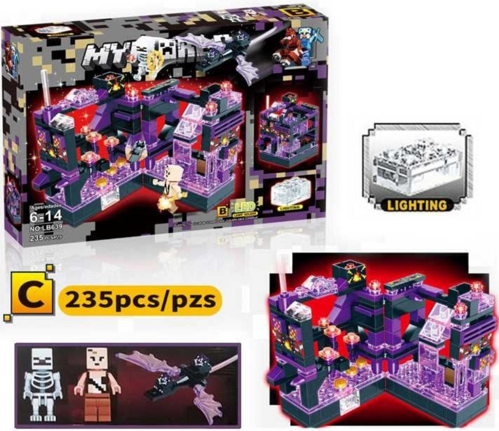 Lego MINECRAFT, Лего Майнкрафт Міцності, 4 різновиди, блоки світяться. Київ - фото 5