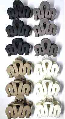 Заколка краб женская матовая 12 шт Киев