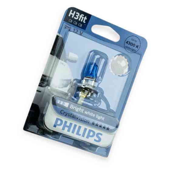 Автолампа 12V 55W PHILIPS Crystal Vision 4300K H3 Мукачево