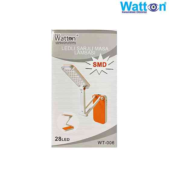 Акумуляторна настільна лампа Watton WT-006 світлодіодний світильник трансформер працює 10 годин Блакитний Кам'янець-Подільський