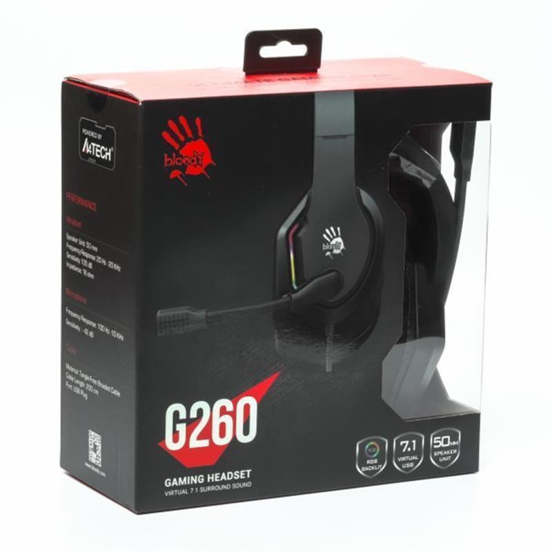 Гарнітура A4Tech Bloody G260 Black Чорний Харьков - изображение 10