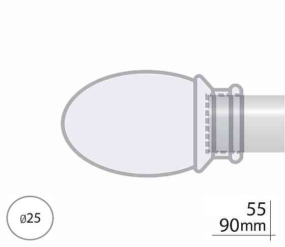 Закінчення для карнизу Orvit БЕЛУНО 25 мм САТИН Львів