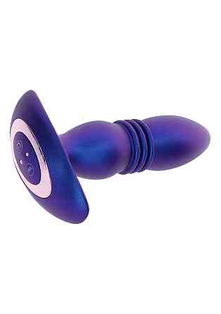 Анальная пробка с вибрацией и фрикциями Toy Joy The Tough, с пультом, синий Sex Aura Киев