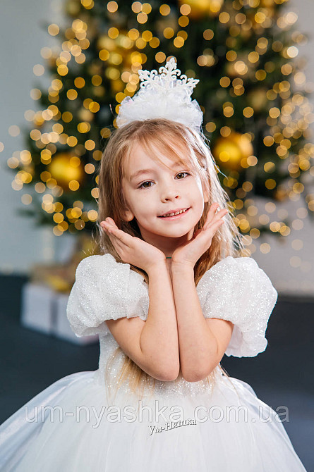 Платье Белое нарядное с блестками для девочки Кривой Рог - изображение 6