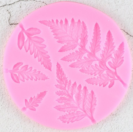 Молд кондитерский Листья папоротника 92 мм розовый Киев - изображение 3