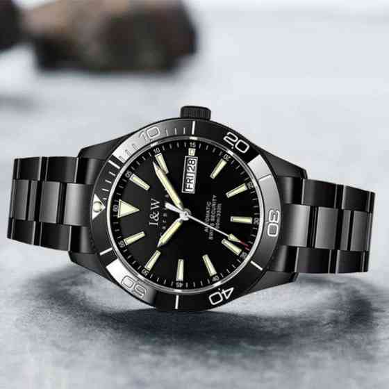 Годинник чоловічий механічний Carnival Shark Sport Black 10 Bar (2 ремінці) Київ