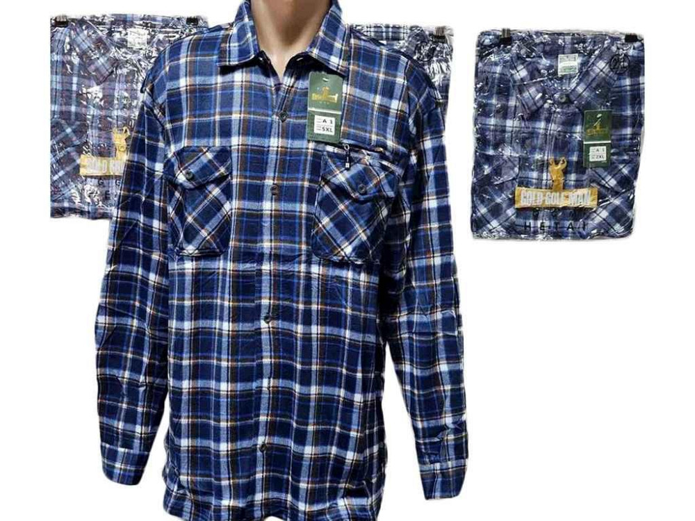 Рубашка тепла на гудзиках арт. А-1 р.3XL ТМ КИТАЙ Київ - фото 1