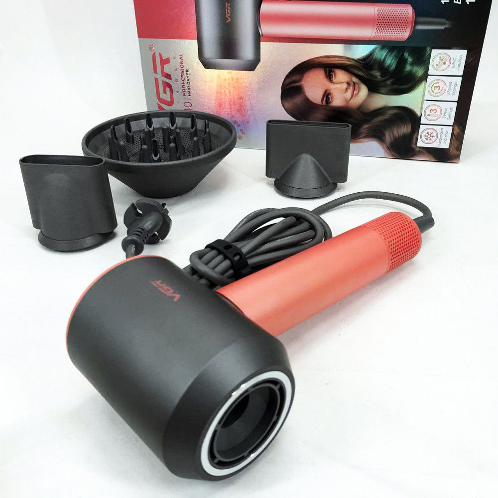 Професійний фен для об'єму, Фен для волосся з дифузором Зручний надійний волосся ET-32 Івано-Франківськ - фото 6
