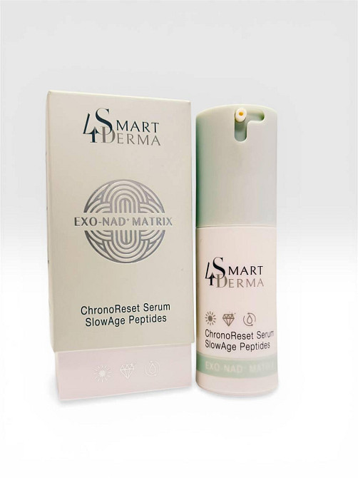 Smart4Derma ChronoReset Serum SlowAge Peptides Интенсивная SOS сыворотка с экзосами и NAD, 30 мл Днепр - изображение 1