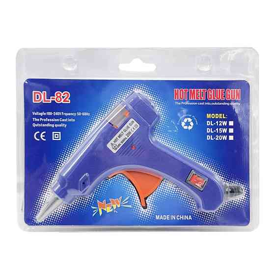 Пистолет для сухого клея DL-82, 7 мм, маленький, потребление 20 W Винница